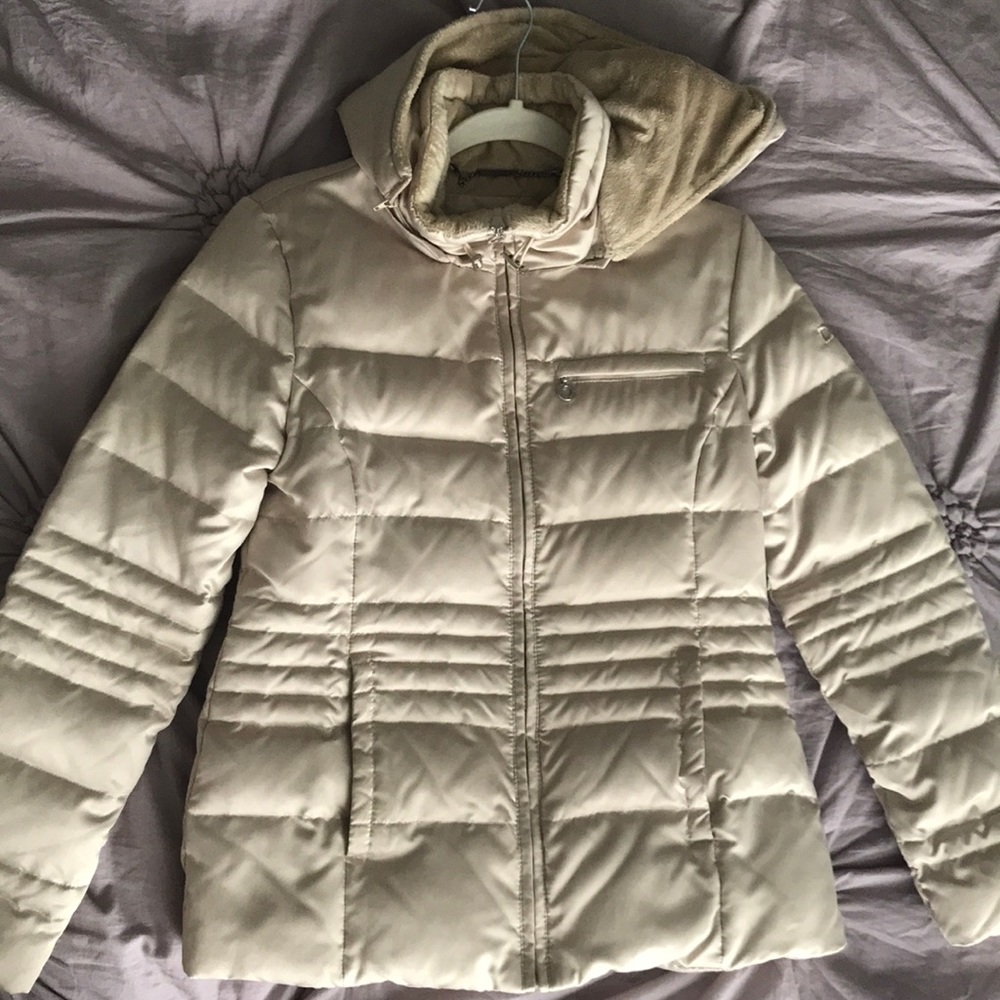 DKNY Winter Coat Cream size Small